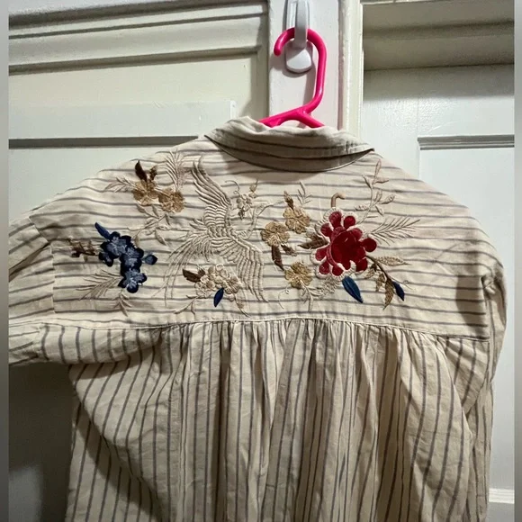 Johnny Was workshop long sleeve embroidered tunic dress top size XS - Picture 2 of 15